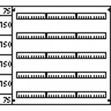 Пластрон с прорезями 3ряда 5 реек-150 |  код. AS 235 |  ABB