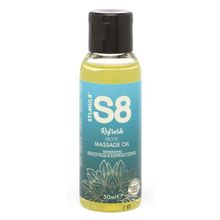 Массажное масло S8 Massage Oil Refresh с ароматом сливы и хлопка - 50 мл.