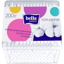 Bella Cotton 200 палочек в контейнере