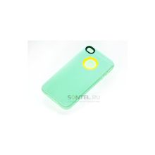 Силиконовая накладка для iPhone 4 4S вид №31 light green