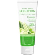 Deoproce Natural Perfect Solution Cleansing Foam Cucumber 170 мл