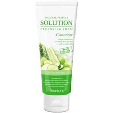 Deoproce Natural Perfect Solution Cleansing Foam Cucumber 170 мл