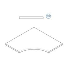 Керамогранит Italon District Сэнд Грип угловой закругл. 30структур.рет. бортик 60х60