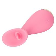 Розовый мини-вибромассажер #TickleMe - 11,5 см. (розовый)