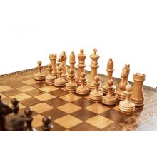 Шахматы + нарды резные "Бесконечность" 50, Mkhitaryan (DM102-5)