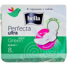 Bella Perfecta Ultra Maxi Green 8 прокладок в пачке