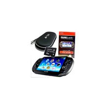 Sony PS VITA (PCH-1000) Wi-Fi + Карта памяти PS Vita Memory Card 8 Gb + Пленка на экран + Кейс защитный Eva Pouch Black