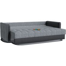 Смарт Диван прямой Лофт Дарк Грей еврокнижка