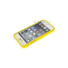 Бампер Яблоко для iPhone 5 желтый