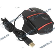 Оптическая мышь Delux "M611", 5кн.+скр., черно-красный (USB) (ret) [134372]