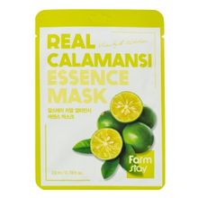 Маска для лица тканевая с экстрактом каламанси FarmStay Real Calamansi Essence Mask 5шт