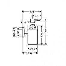 Дозатор для жидкого мыла Hansgrohe Logis (40514000)