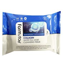 FarmStay Collagen Water Full Moist Cleansing Tissue - интенсивно увлажняющие салфетки с коллагеном