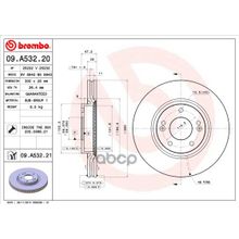 Диск Тормозной Standard | Перед | Brembo арт. 09A53220