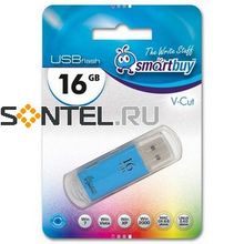 SB16GBVC-B, 16GB USB 2.0 V-Cut, Blue, SmartBuy
