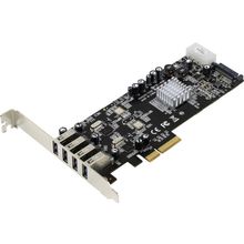 Контроллер   STLab U-1000 (RTL) PCI-Ex4,  USB3.0, 4 port-ext