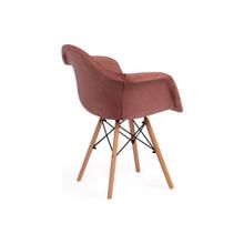 Tetchair Кресло CINDY SOFT (EAMES) (mod. 101), коралловый (HLR 44) натуральный