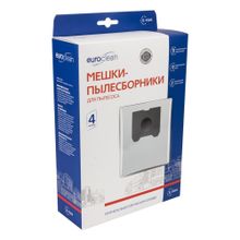 E-10 4 Мешки-пылесборники Euroclean синтетические для пылесоса, 4 шт