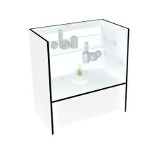 Прилавок "Универсал" №32 Белый с чёрной кромкой