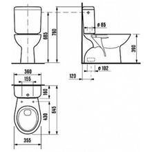 Унитаз-компакт Jika Zeta 2539.6