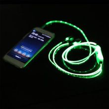 Светящиеся наушники Lighted Earphone, зеленый