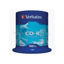 Диск CD-R Cake-100 шт (bulk) Verbatim 52х 700 Mb (мегабайт) DataLife 43411