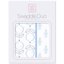 SwaddleDesigns Duo Little Bunnie голубой