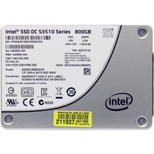 Накопитель  SSD 800 Gb SATA 6Gb s Intel DC S3510 Series    SSDSC2BB800G6(01)    2.5"  MLC