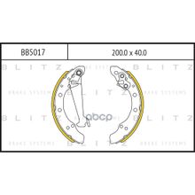 Колодки Тормозные Барабанные | Зад | Vw Golf Polo 91-> Blitz арт. BB5017