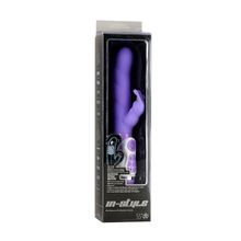 Фиолетовый вибратор с клиторальным стимулятором INSTYLE DUO VIBRATOR 5.5INCH - 14 см. Фиолетовый