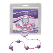 Dream Toys Фиолетовые анальные шарики GOOD VIBES ANAL BEADS SMALL (фиолетовый)