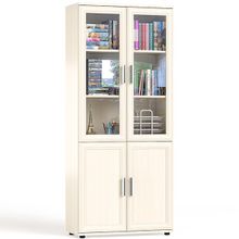 Мебельный Двор Шкаф для книг со стеклом С-МД-2-03 цвет дуб ID - 289903