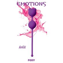 Фиолетовые вагинальные шарики Emotions Foxy (фиолетовый)