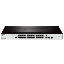 D-Link DES-3200-26, 24-Port 10 100Mbps + 2 Combo 10 100 1000BASE-T SFP L2 Management Switch p n: DES-3200-26 C1A