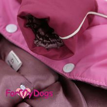 Комбинезон для собак ForMyDogs Шишки розовый для девочек FW343-2016 F