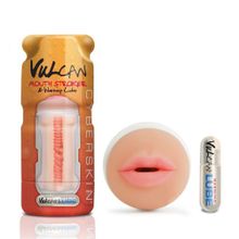 Topco Sales Мастурбатор-ротик Cyberskin Vulcan Mouth Stroker with Warming Lube