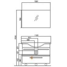 Тумба Акватон Логика 110 лен