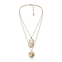 Многослойное колье "Монеты" (арт. 81120-7)