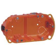 Коробка монтажная - Программа Batibox - 2-местная - 4 5 модулей - вертикальный горизонтальный монтаж - глубина 50 | код 080122 | Legrand