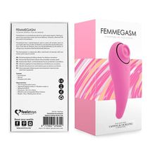 Розовый клиторальный вибромассажер FemmeGasm (247455)