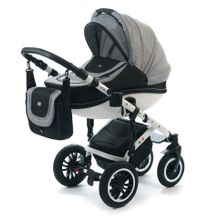 Коляска Vikalex Ferrone (3 в 1) black & white