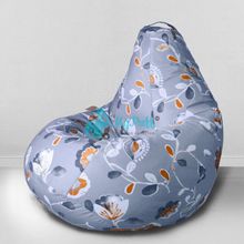 MyPuff Кресло мешок, Цветы на сером: bbb_387