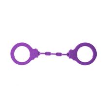 Фиолетовые силиконовые наручники Suppression (244909)