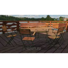 Стол прямоугольный кованый большой