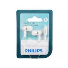 Наушники PHILIPS SHE1455WT 10 с пультом и микрофоном, белые BL1