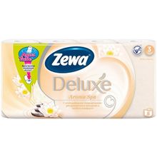 Zewa Deluxe Aroma Spa 8 рулонов в упаковке 3 слоя