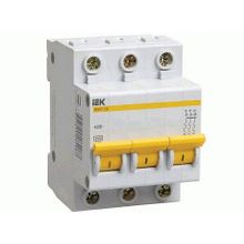 Модульный автоматический выключатель ВА47-29 3 полюса, 4А, х-ка B | код. MVA20-3-004-B | IEK