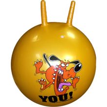 Мяч прыгун с ушками d-65см 900гр с наклейкой