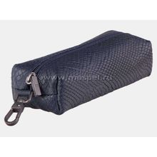 Ключница кожаная K-117 синий питон