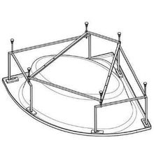 Монтажный комплект Santek к ванне Карибы 140х140 см